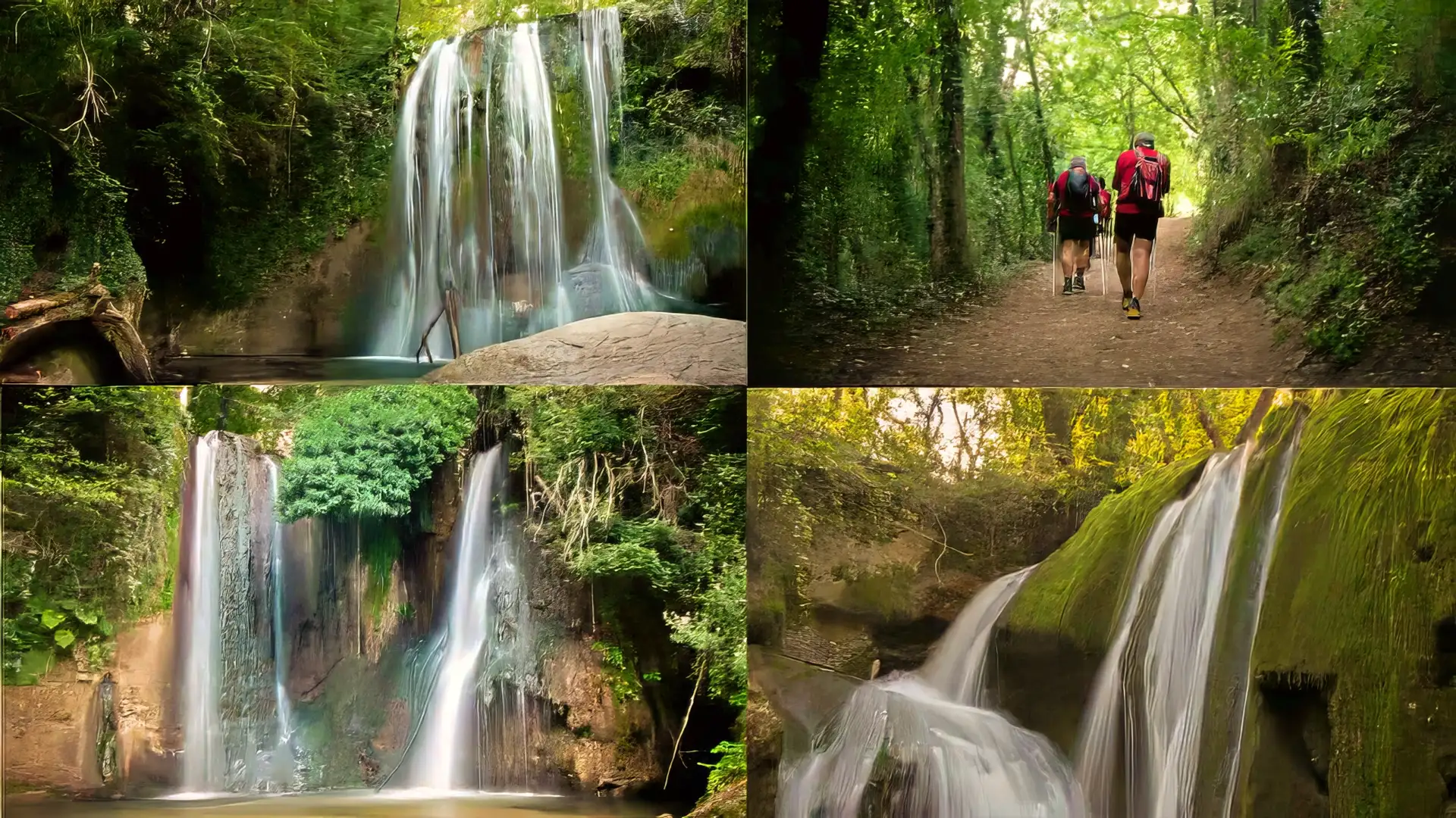 Il sentiero delle Cascate Perdute di Sarnano tra la vegetazione