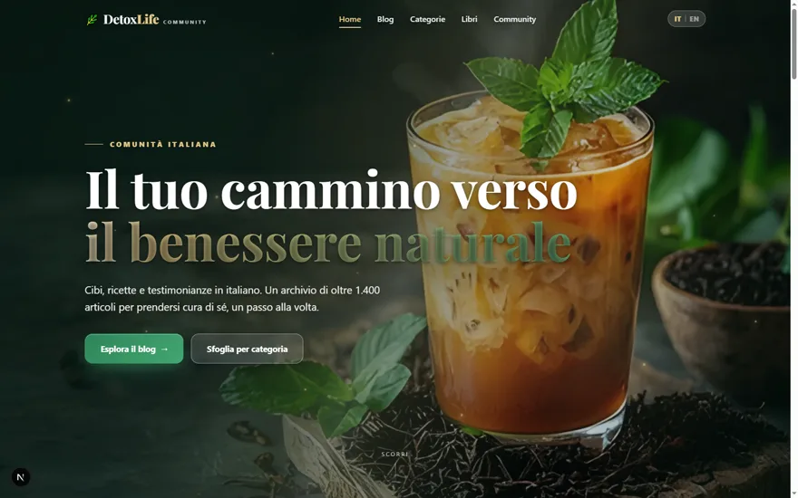 DetoxLife — Marchio benessere - Cliente vero